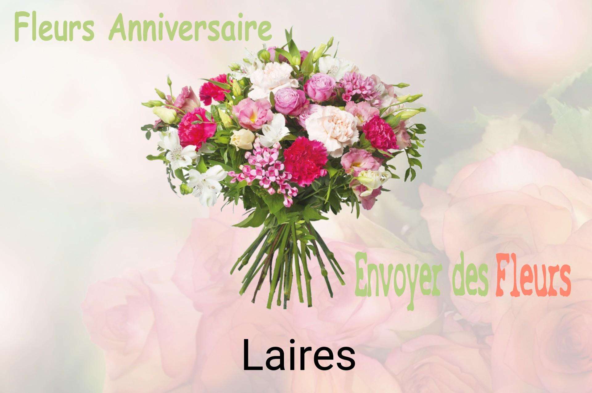 Bouquet de fleurs d’anniversaire livré à Laires